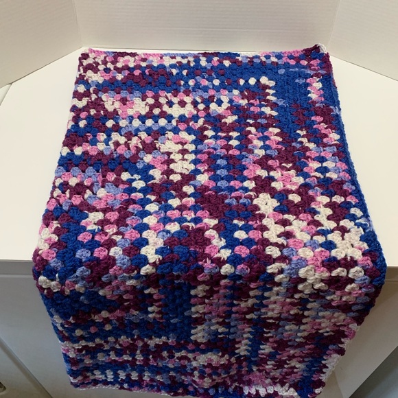 Stroller, Car, Bassinet, Crib, Lap Handmade Crocheted Blanket New - Picture 7 of 10